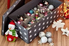 Love It Store It box na vánoční koule, hvězda, šedá