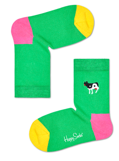 Happy Socks dětské ponožky Kids Yin Yang Cow Embroidery Sock