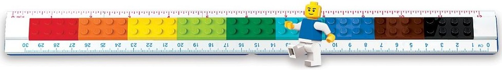 Levně LEGO Pravítko s minifigurkou, 30 cm