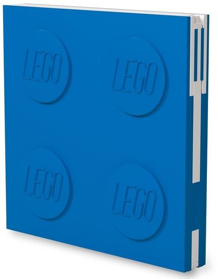 LEGO Zápisník s gelovým perem jako klipem - modrý