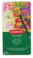 DERWENT Pastelky "Academy", 12 různých barev