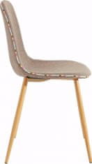 Danish Style Jídelní židle Cant (SET 2 ks), cappuccino