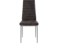 Danish Style Jídelní židle Kiok (SET 4 ks), antracitová