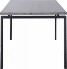 Danish Style Jídelní stůl Saja, 160 cm, šedá