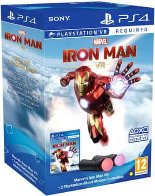 Sony Marvel’s Iron Man VR akční hra PlayStation Move controller PS4 VR PEGI12
