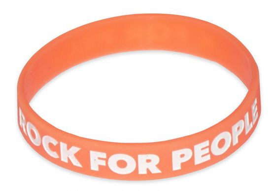 Rock for People unisex oranžový náramek