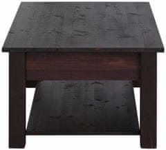 Danish Style Konferenční stolek Chico, 100 cm, tmavě hnědá