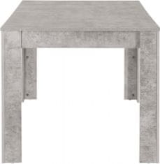 Danish Style Jídelní stůl Lora II., 160 cm, pohledový beton