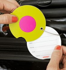 Jmenovka na kufr Addatag - Dot pink