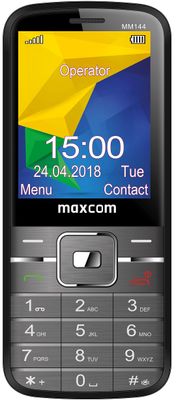 Maxcom MM144, dual SIM, tlačítkový telefon, klasický mobil, malý, lehký, dlouhá výdrž na baterii