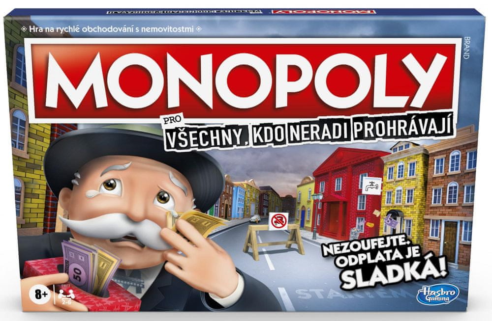 Hasbro Monopoly pro všechny, kdo neradi prohrávají