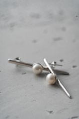 JwL Luxury Pearls Originální stříbrné náušnice s pravou perlou JL0464