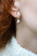 JwL Luxury Pearls Dlouhé pozlacené stříbrné náušnice s perlou JL0621