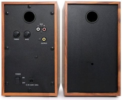 SPK-550BT hangszórók, fából készült (SPK-550BT), teljesítménye 6 W, RGB, 3,5 mm jack usb, camouflage print