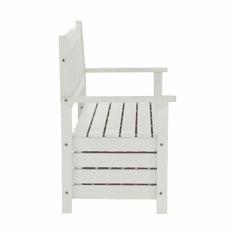 BPS-koupelny Zahradní lavička, bílá, 150cm, AMULA