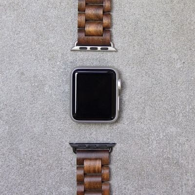 Woodcessories EcoStrap dřevěný řemínek k chytrým hodinkám Apple Watch 1 2 3 4 lehký stylový elegantní přírodní