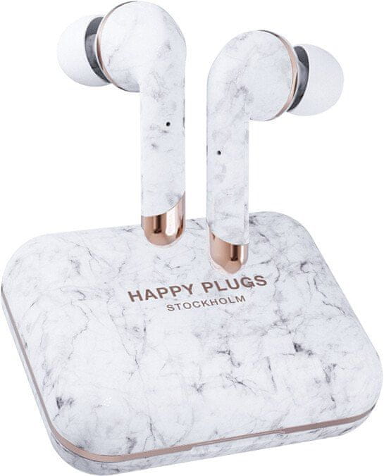 Happy Plugs Air 1 Plus In-Ear, bílá/šedá