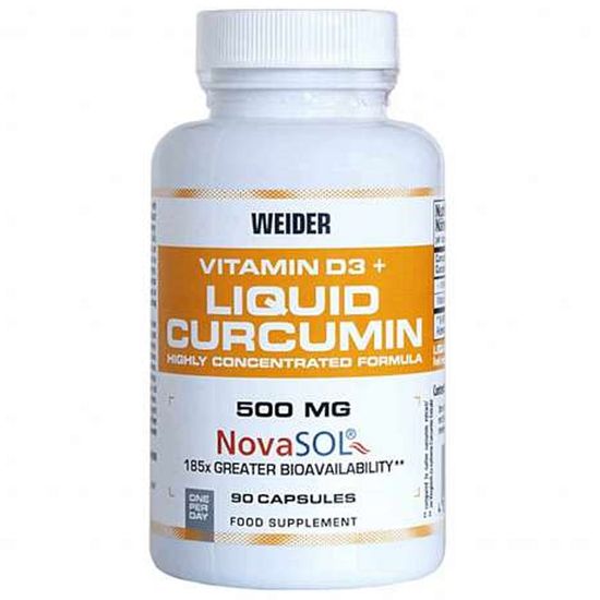 Weider Curcumin Liquid + Vitamin D3 90 kapslí