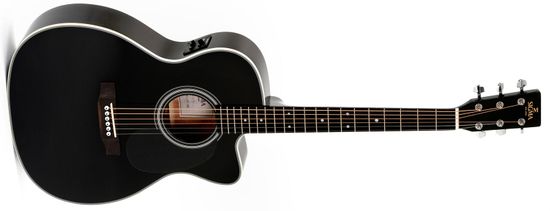 Sigma Guitars 000MC-1STE-BK Elektroakustická kytara