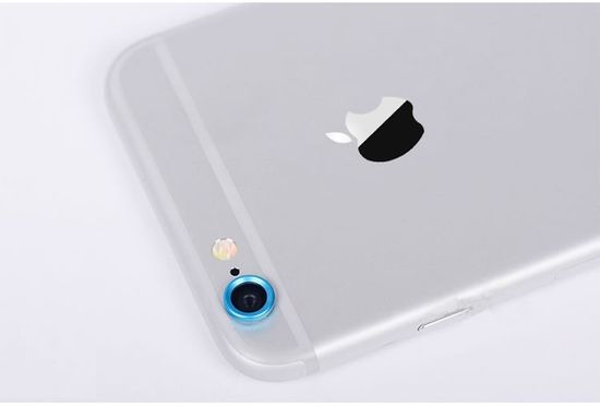 Case4mobile Ochranný kroužek pro kameru iPhone 6 Plus - modrý
