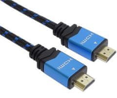 PremiumCord Ultra HDTV 4K@60Hz kabel HDMI 2.0b kovové+zlacené konektory 1,5 m kphdm2m015