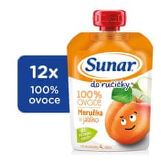 Sunar Do ručičky ovocná kapsička meruňka 12 x 100 g