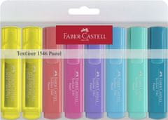Faber-Castell Zvýrazňovače "1546 Pastel", 8 barev, 1-5 mm