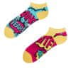 GMLS005 veselé ponožky kotníčkové - komiks Barva: růžová, Velikost: 35-38