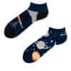 GMLS031 veselé ponožky kotníčkové - vesmír Barva: modrá, Velikost: 35-38