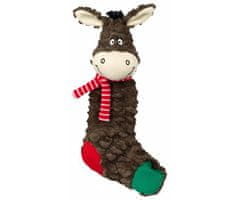 Trixie Vánoční ponožka ovce, osel šustící 32 cm,