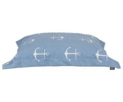 Trixie Obdelníkový polštář anchor 70 x 55 cm světle modro/šedý