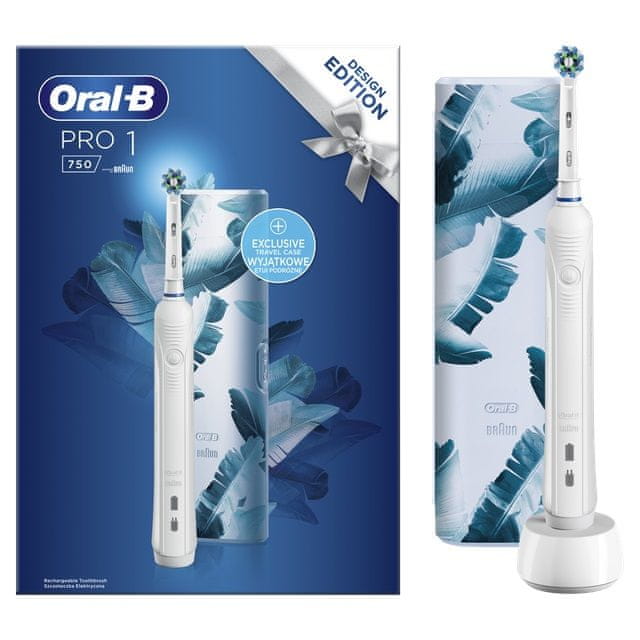 gespannen Zeggen Pakistan Oral-B elektrický zubní kartáček Pro 750 Cross Action White + Cestovní  pouzdro | MALL.CZ