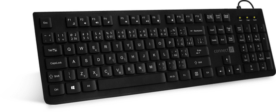 Connect IT kancelářská klávesnice, CZ/SK, černá (CKB-2100-CS)