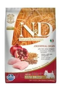 Levně N&D LG DOG Adult Mini Chicken & Pomegranate 7 kg