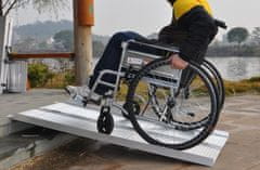 AHProfi Přenosná skládací rampa pro invalidní vozíky, 183 cm - WR016FT