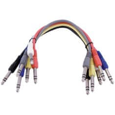 Omnitronic Patchcord kabel Jack 6,3 stereo 6ks, 60cm