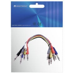 Omnitronic Patchcord kabel Jack 6,3 stereo 6ks, 60cm