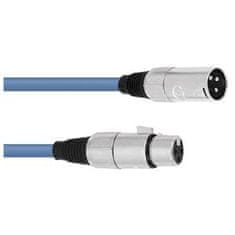 Omnitronic Kabel MC-30 XLR samec - XLR samice, modrý, 3m