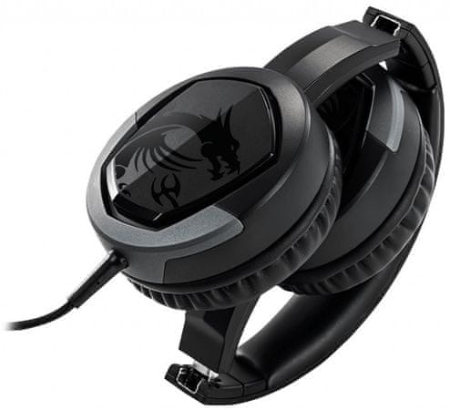 gamer fejhallgató MSI Immerse GH30 V2 (S37-2101001-SV1)  mikrofon minőségi hangzás 40mm meghajtók összecsukható