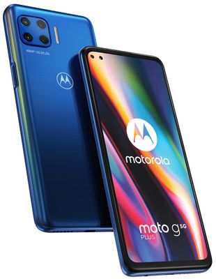 Motorola G 5G Plus, velký displej, Full HD+, 90 Hz, HDR10, čtyřnásobný fotoaparát, ultraširokoúhlý, duální širokoúhlá selfie, makro, mobilní síť 5G, dlouhá výdrž baterie