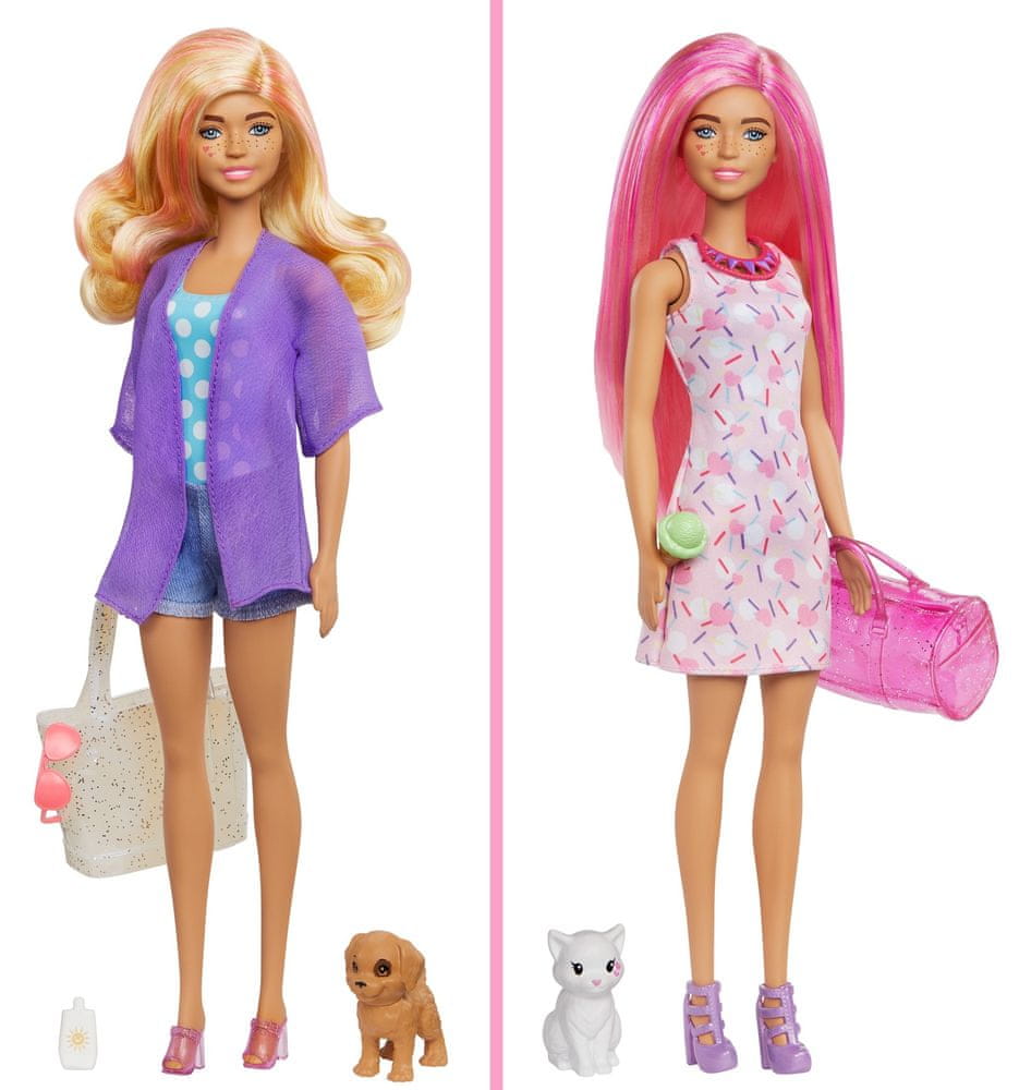 Mattel Barbie Color Reveal Barbie se zvířátkem - rozbaleno