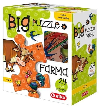 Levně Efko Puzzle BIG Farma BABY