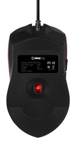 Herní myš Niceboy ORYX M220 Zen Senzor 800 až 4 200 DPI 6 režimů