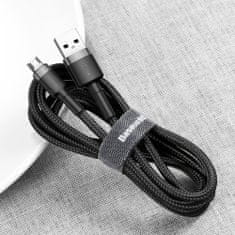 BASEUS Cafule kabel USB / Micro USB 2A 3m, černý/šedý