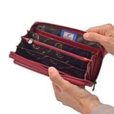 COSSET červená dámská peněženka 4491 Komodo CV
