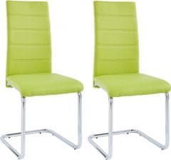 Danish Style Jídelní židle Aber (SET 4 ks), zelená