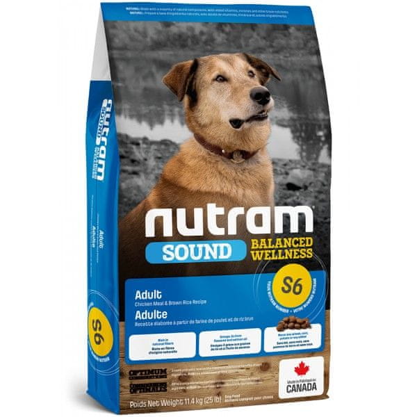Levně Nutram S6 Sound Adult Dog pro dospělé psy 11,4 kg