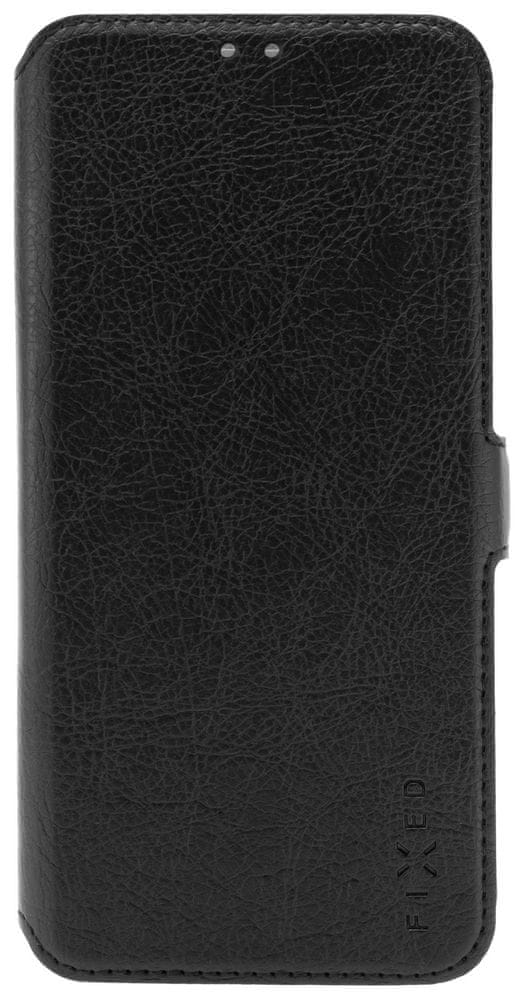 FIXED Tenké pouzdro typu kniha Topic pro Xiaomi Redmi Note 9 FIXTOP-517-BK, černé