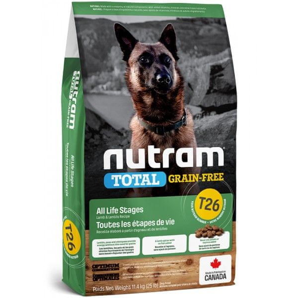 Levně Nutram Total Grain Free Lamb, Legumes Dog 11,4 kg