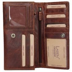 Lagen Dámská kožená peněženka PWL-388/M BRN